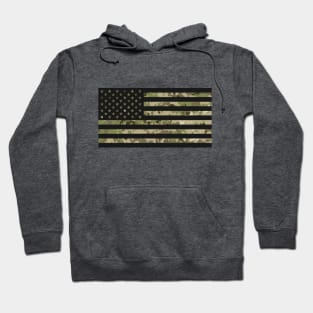 US Flag - Multicam Black Hoodie